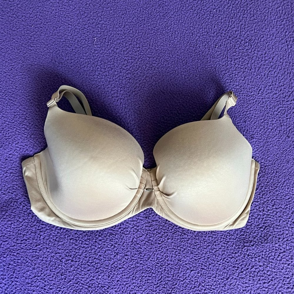 Victoria's Secret Lined Demi Bra in Nude - 38DD / 38E